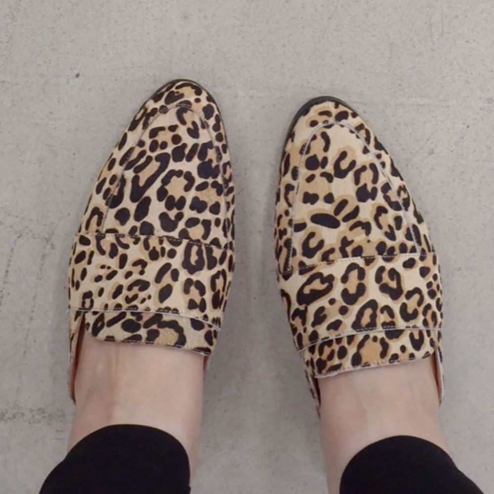 halogen // calf hair leopard mules - Picture 7 of 7